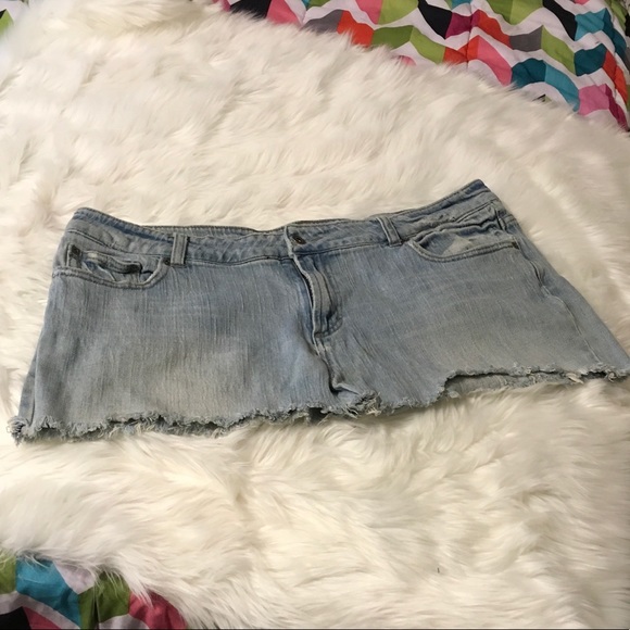 plus size short jean skirts